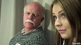 Old Young Porn Teen Gangbang by Grandpas pussy going to bed categorizing gagging